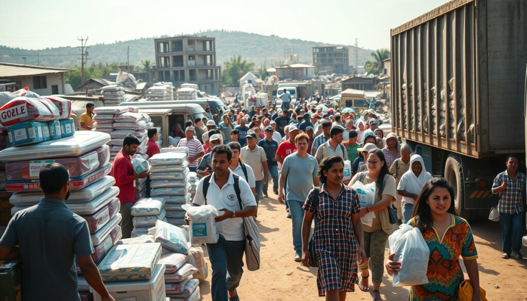 distribusi bantuan logistik